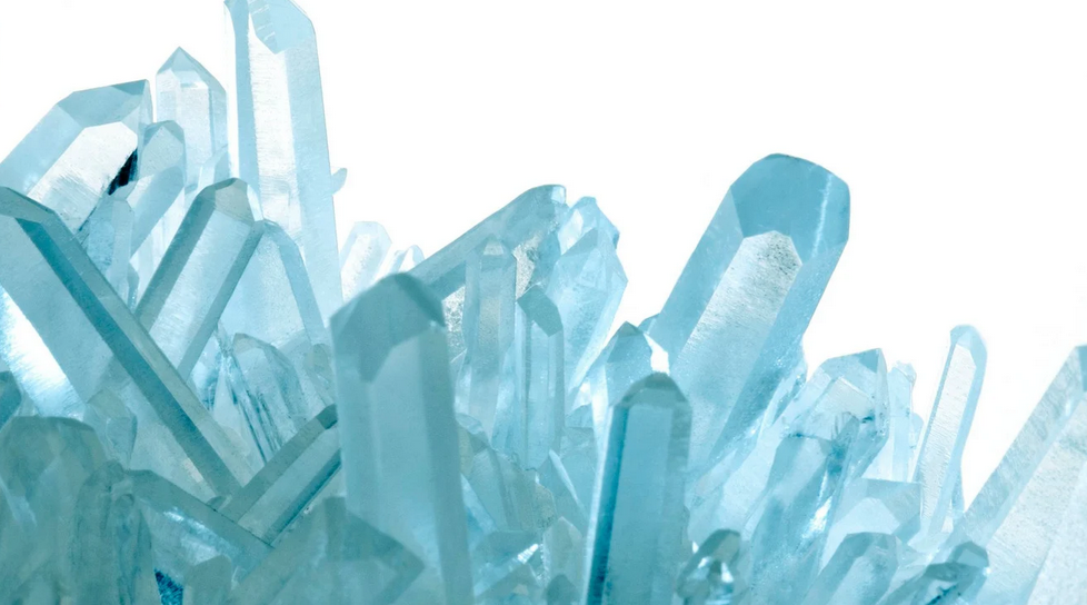 Light Blue Crystal Structures