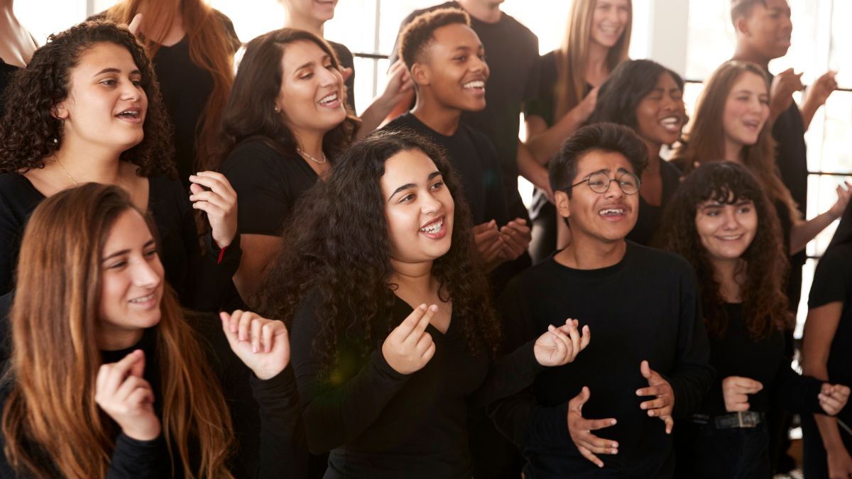Various people singing in harmony