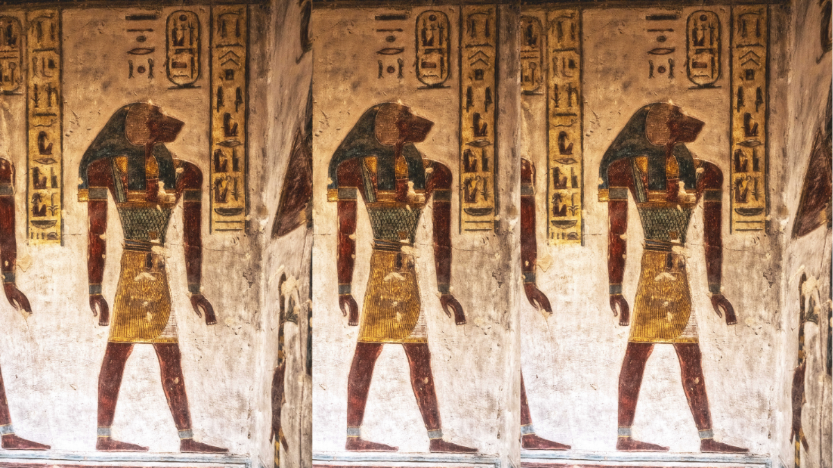bookmark with hieroglyphics