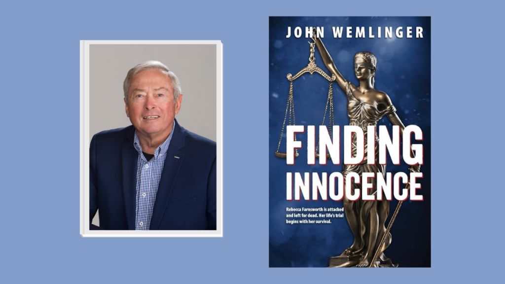 author photo and book cover "Finding Innocence"
